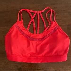 Victoria’s Secret Sport sports bra with sexy mesh and strappy back.